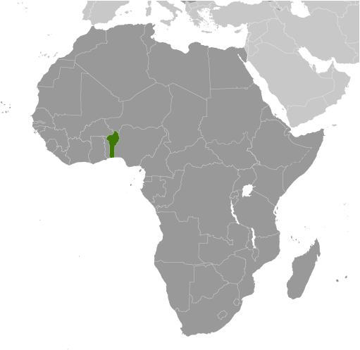 Map of Benin
