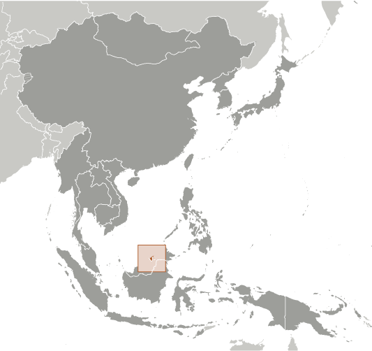 Map of Brunei Darussalam
