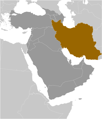 Map of Iran (Islamic Republic of)