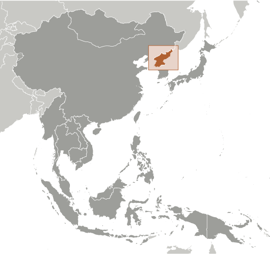 Map of Korea (Democratic People's Republic of)