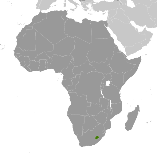 Map of Lesotho
