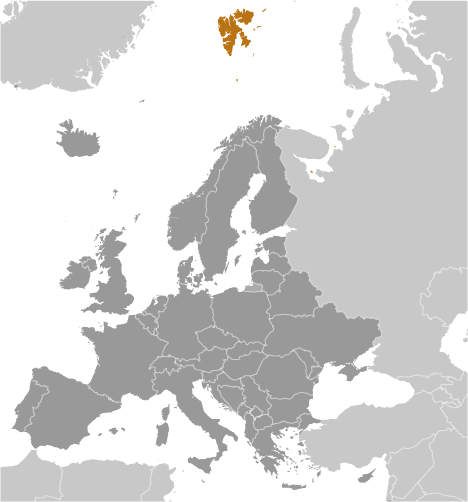 Map of Svalbard and Jan Mayen