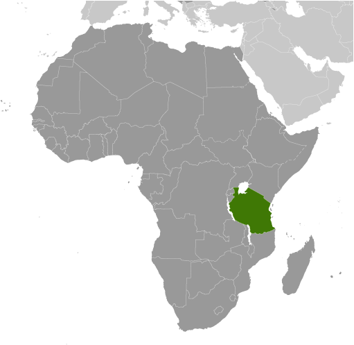 Map of Tanzania, United Republic of