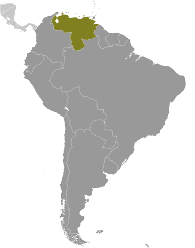 Map of Venezuela (Bolivarian Republic of)